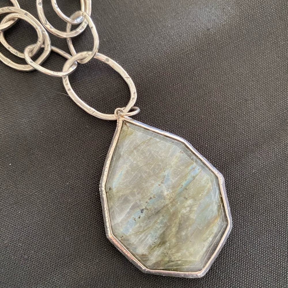 Silpada “Wild Blue Yonder” Sterling Silver & Labradorite Necklace